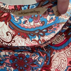 Soft Surroundings Colorful Paisley midi Dress